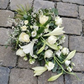 Brebukett i hvitt