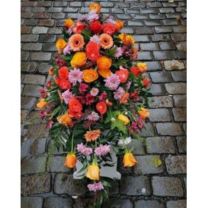 Kistedekorasjon oransje