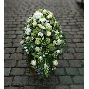 Kistedekorasjon, hvit