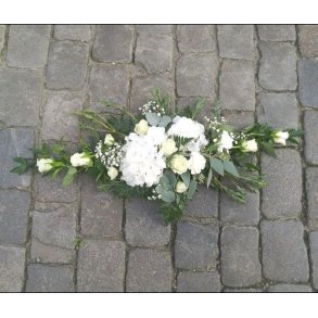 Avlang borddekorasjon, Hvit