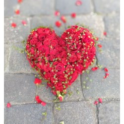 Rosehjerte til begravelse