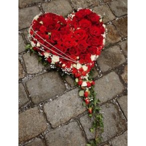 Kistedekorasjon, Stort rosehjerte