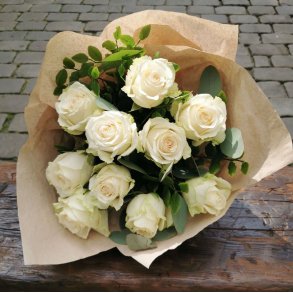 Rosebukett hvit