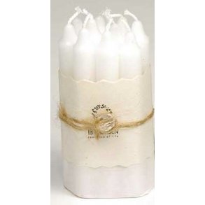 Juletrelys, hvit (10stk)