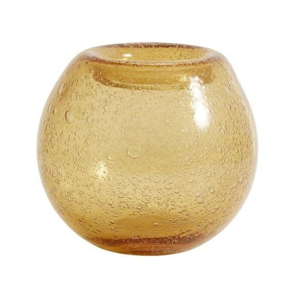 Rund vase, amber